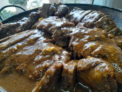 Colita de cuadril en su jugo