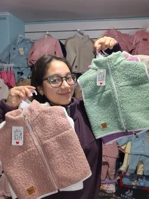 oferta de chalecos de piel de oveja talle 1 al 4