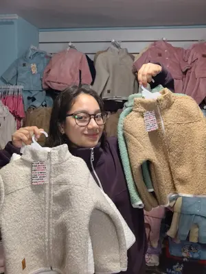súper oferta de camperas de piel de oveja del talle 1 al 4