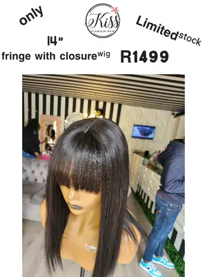 14" fringe with closure