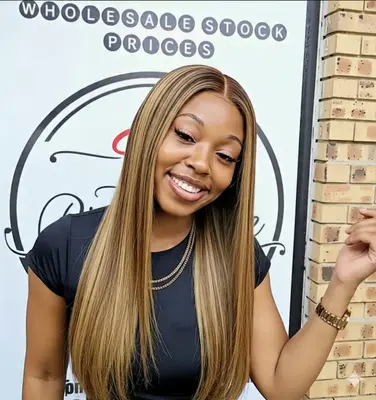 20" piano straight wig full frontal