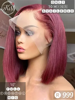 10" full frontal wig (Meroon)