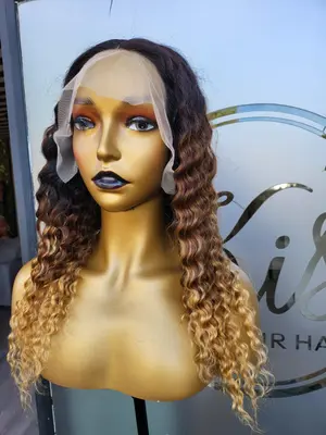 20" 3 tone glueless wig