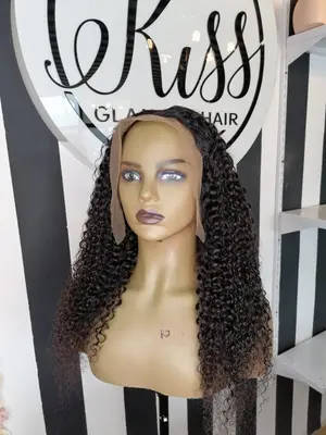 20" full frontal wig ( Jerry curl)