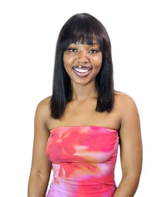 14" fringe wig