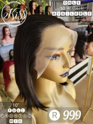 10" full frontal wig