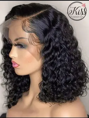 10" full frontal wig waterwave