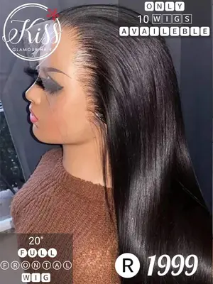 20" straight full frontal(black)