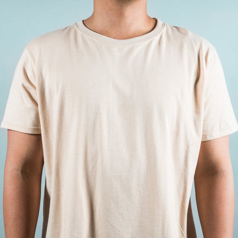 Washed Tee — Beige